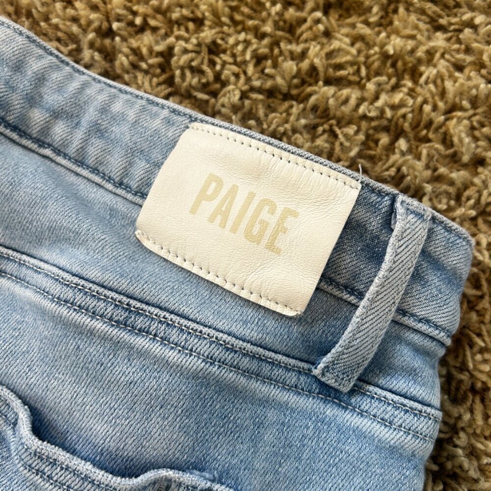 Paige High Rise Cindy - Shooting Star w/ Stellar Hem In Women's Size 31 - Picture 6 of 9